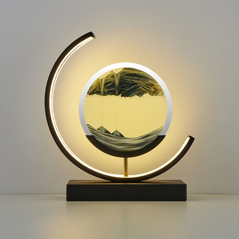 Lampe de Chevet Art Sable Mouvant | Design Relaxant et Unique