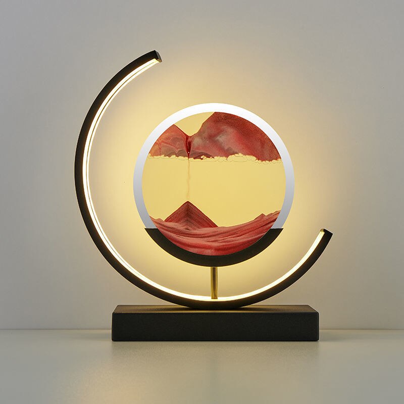 Lampe de Chevet Art Sable Mouvant | Design Relaxant et Unique