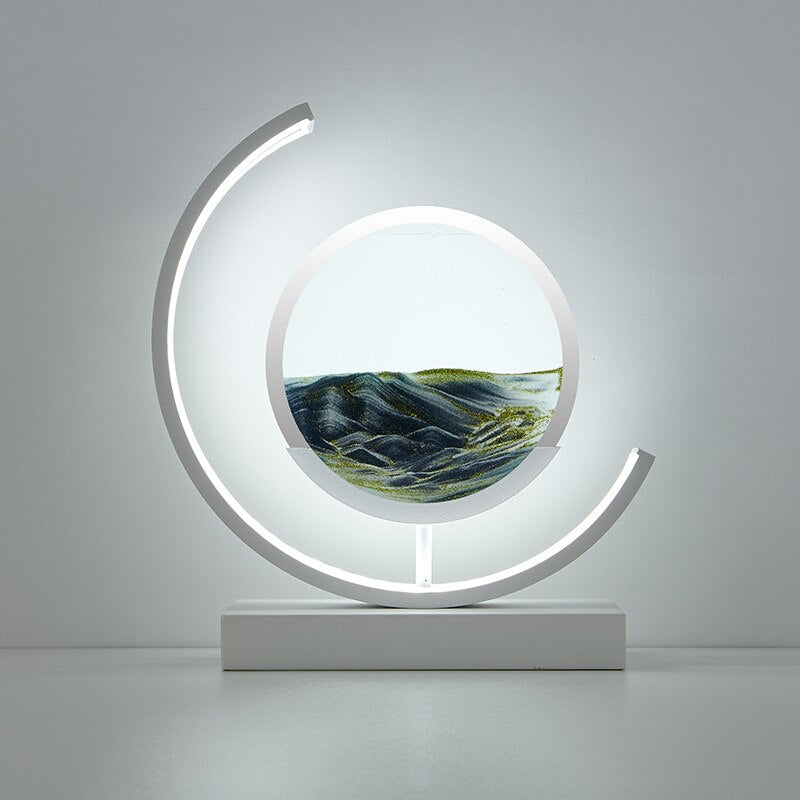 Lampe de Chevet Art Sable Mouvant | Design Relaxant et Unique