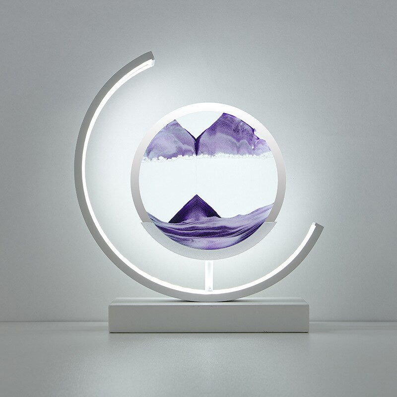 Lampe de Chevet Art Sable Mouvant | Design Relaxant et Unique