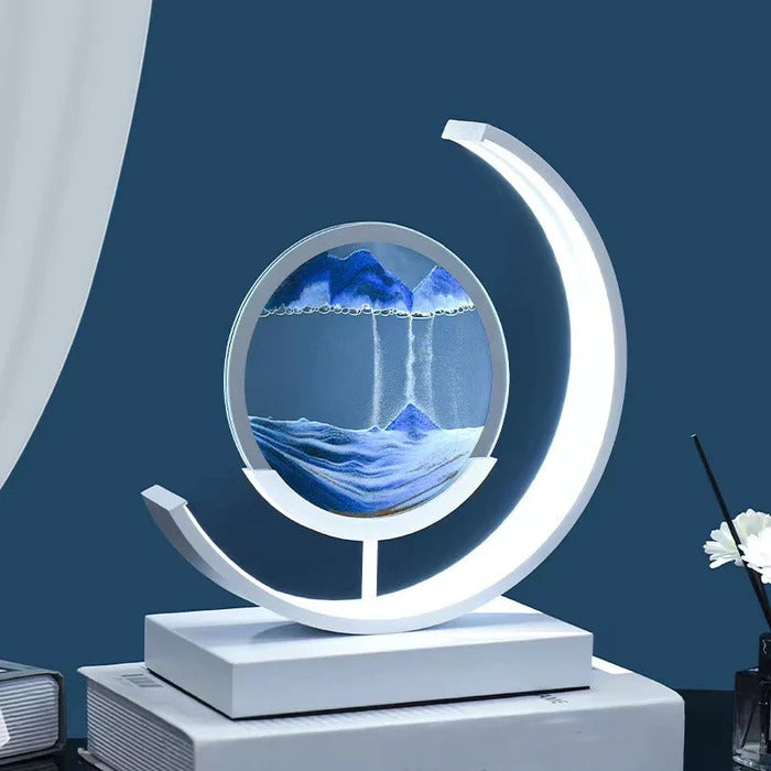 Lampe de Chevet Art Sable Mouvant | Design Relaxant et Unique