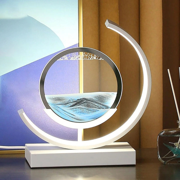Lampe de Chevet Art Sable Mouvant | Design Relaxant et Unique