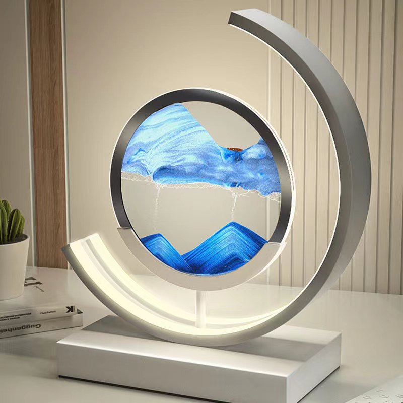 Lampe de Chevet Art Sable Mouvant | Design Relaxant et Unique
