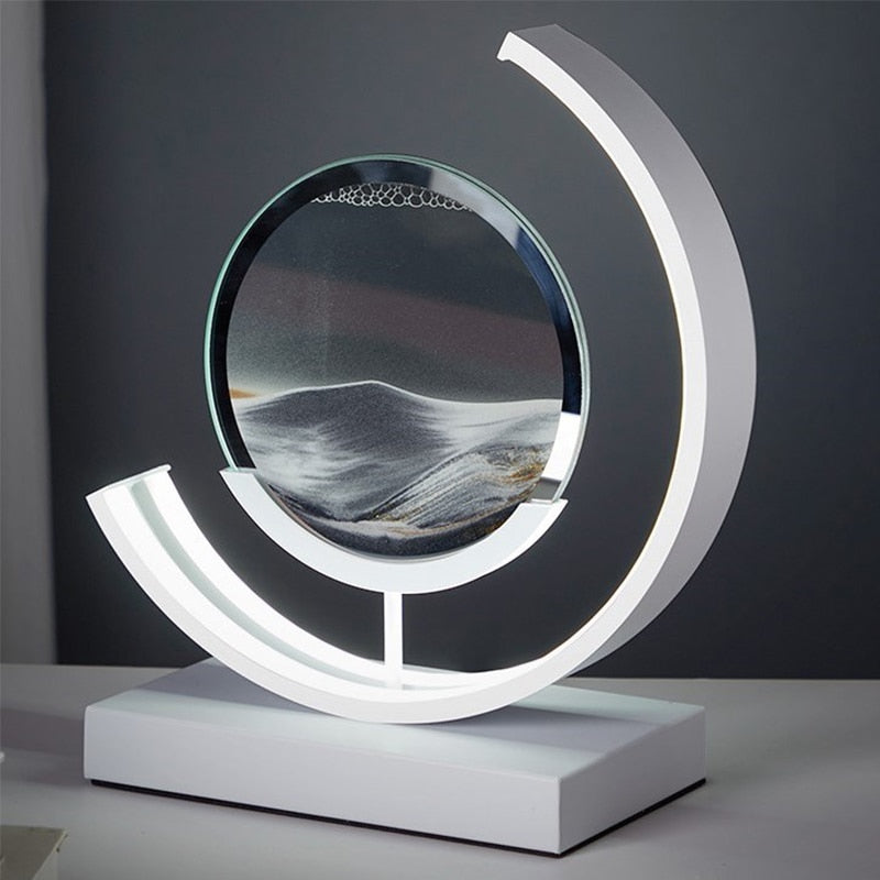 Lampe de Chevet Art Sable Mouvant | Design Relaxant et Unique