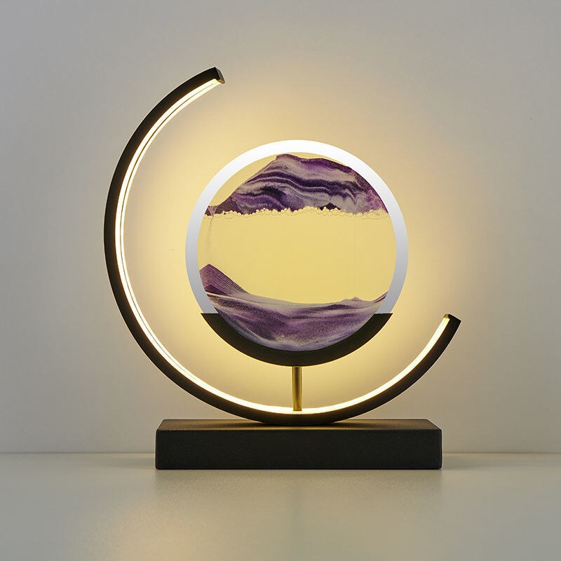 Lampe de Chevet Art Sable Mouvant | Design Relaxant et Unique