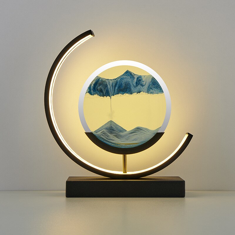 Lampe de Chevet Art Sable Mouvant | Design Relaxant et Unique