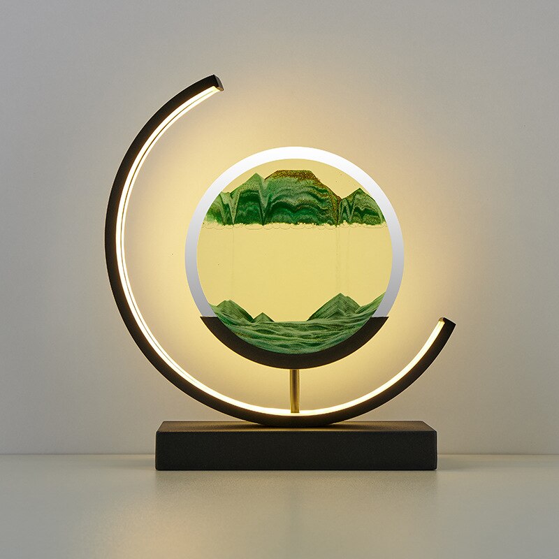 Lampe de Chevet Art Sable Mouvant | Design Relaxant et Unique