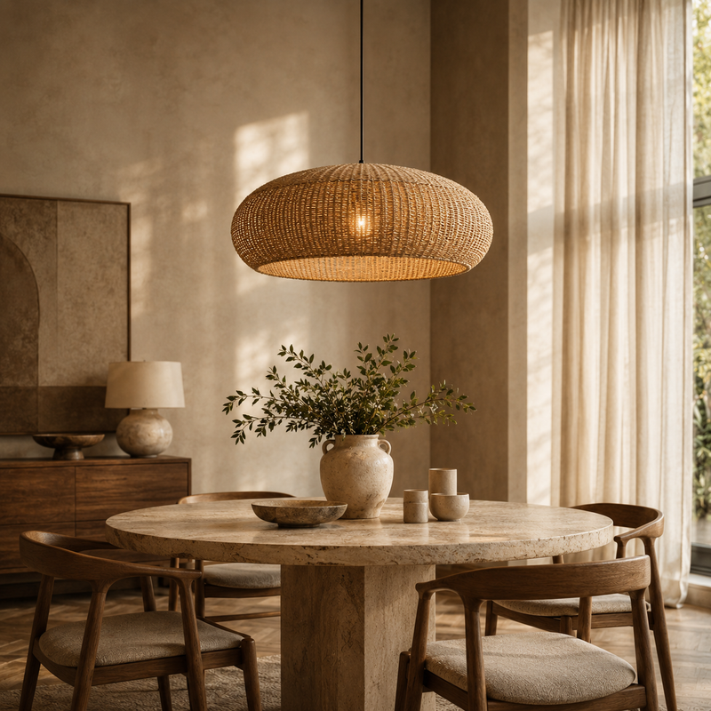 Suspension en rotin : l'intégrer dans une déco naturelle