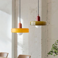 MELLAN – Lampe Suspendue en Verre Coloré au Design Artistique