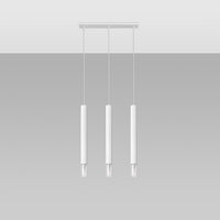 Détail de l'embout en verre de la suspension à tubes fins