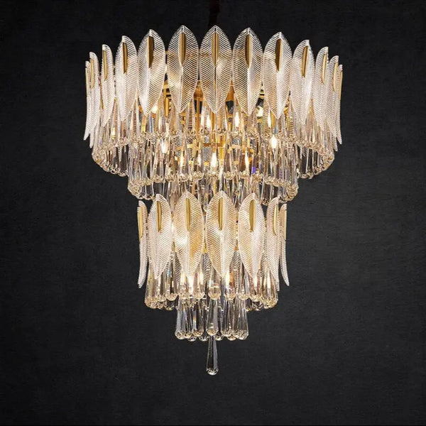 Lustre Suspension en Cristal Élégant