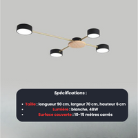 Plafonnier LED Puissant | Éclairage Moderne et Intense Lumio™