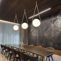 Waterdrop Shape Pendant Light with gold finish