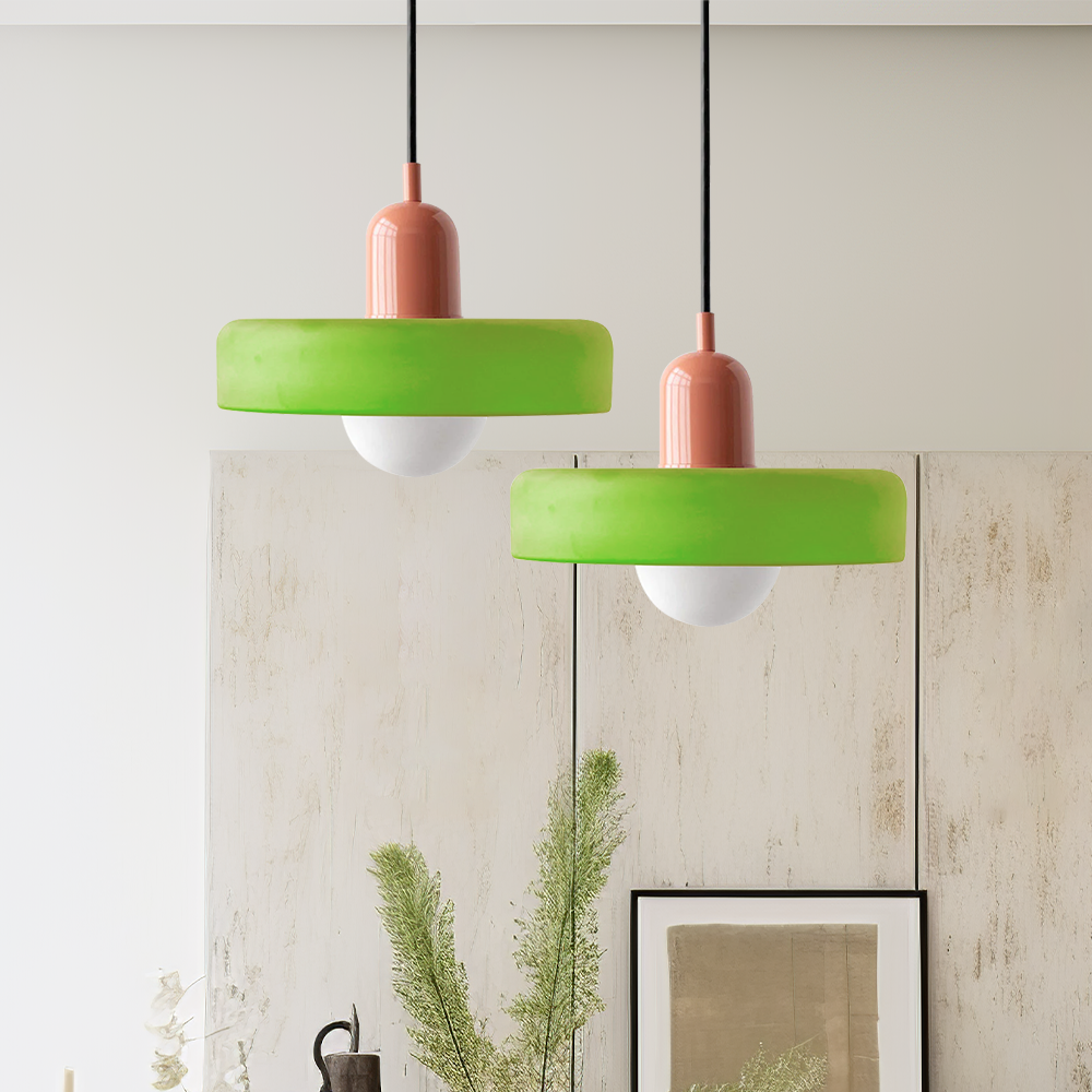 MELLAN – Lampe Suspendue en Verre Coloré au Design Artistique