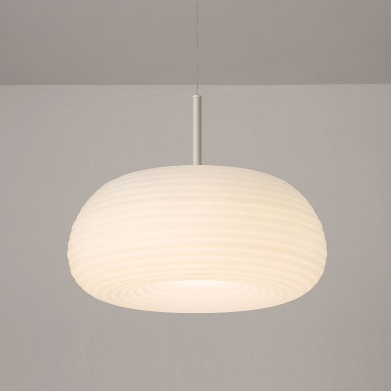 LUMARIA – Suspension Blanche Tambour en Acrylique Lumio™