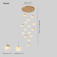 SPIRA - Lustre Moderne Bulle Doré en Acrylique Lumio™