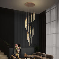 Lustre 25 Lumières Plafond Haut pour Salon