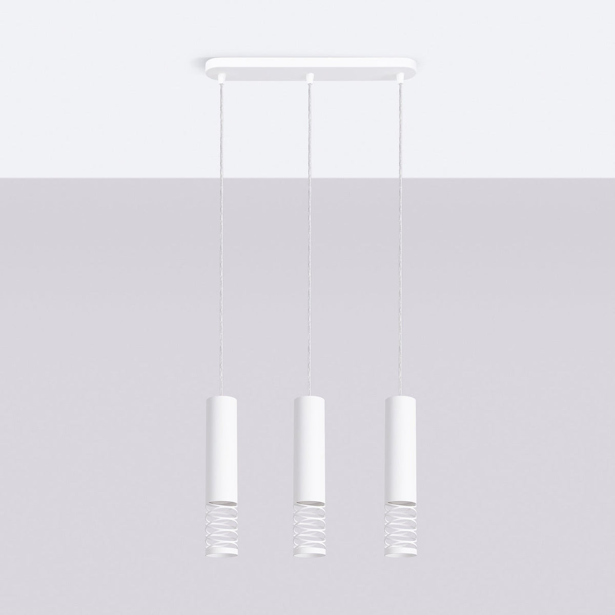 Motif lumineux projeté par la suspension en métal Alara