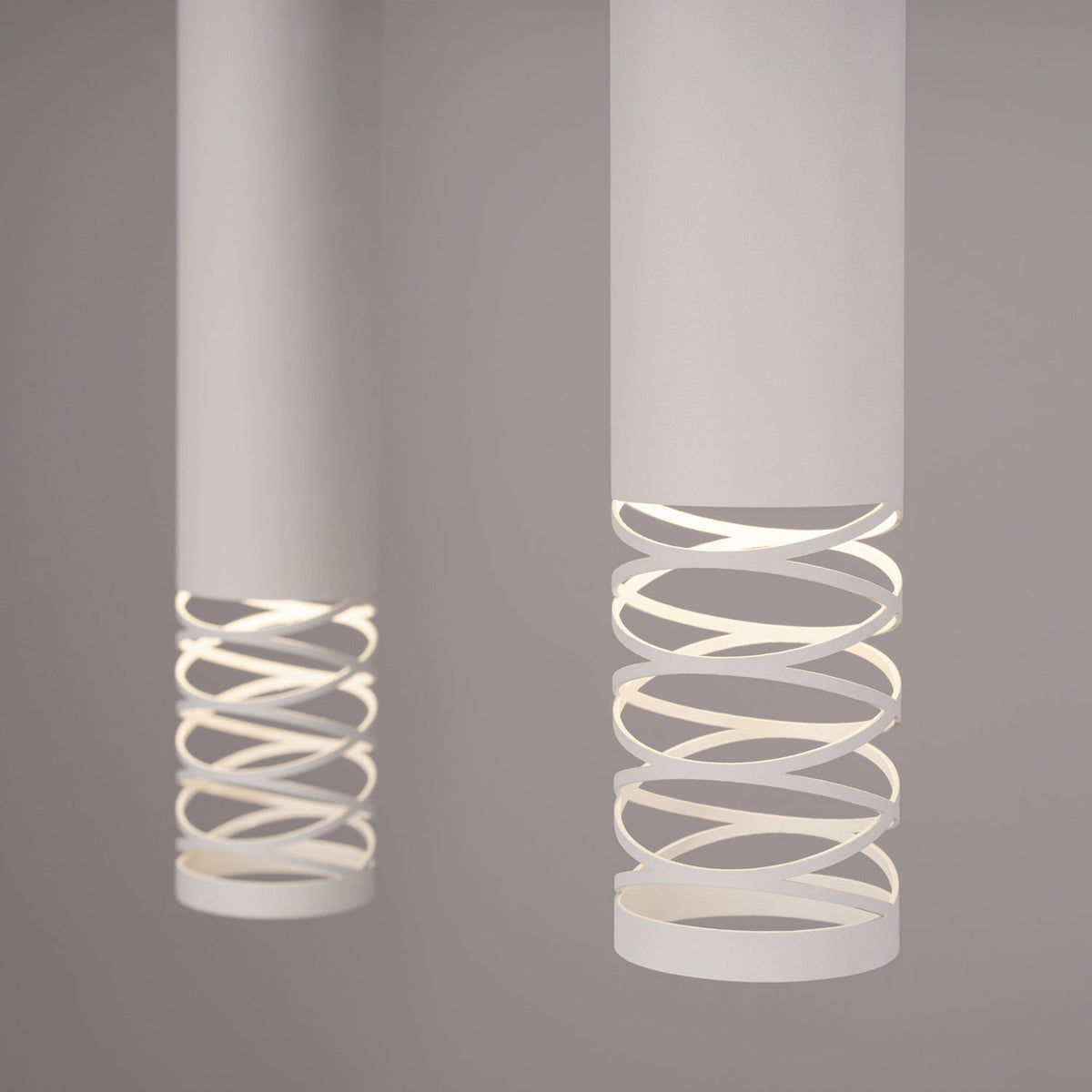 Suspension métal Alara version trois tubes en grappe suspendue, vue 8