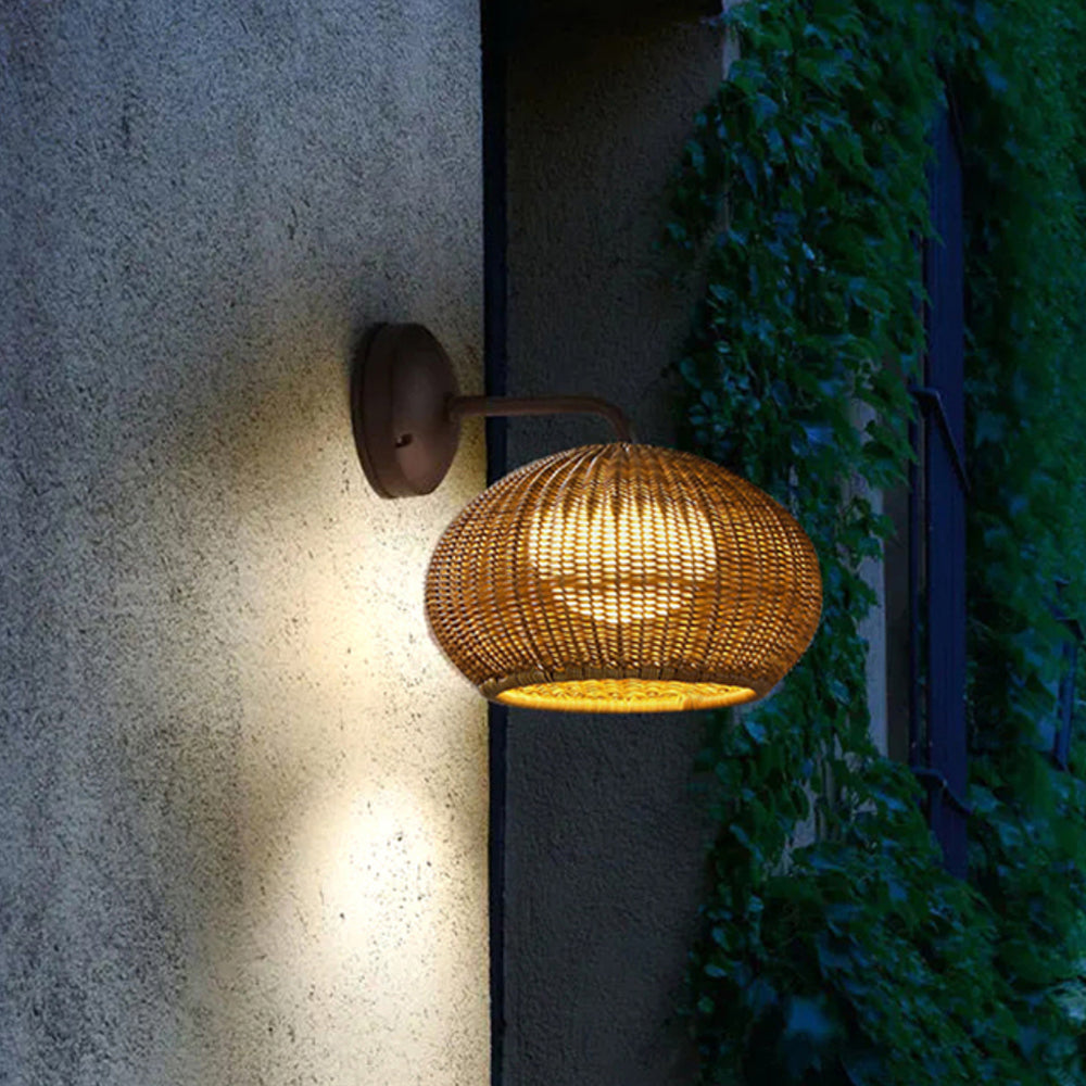 ROTI - Applique Murale Extérieur Style Rotin Lumio™