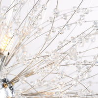 Lustre Sphère Cristal Salle à Manger gros plan