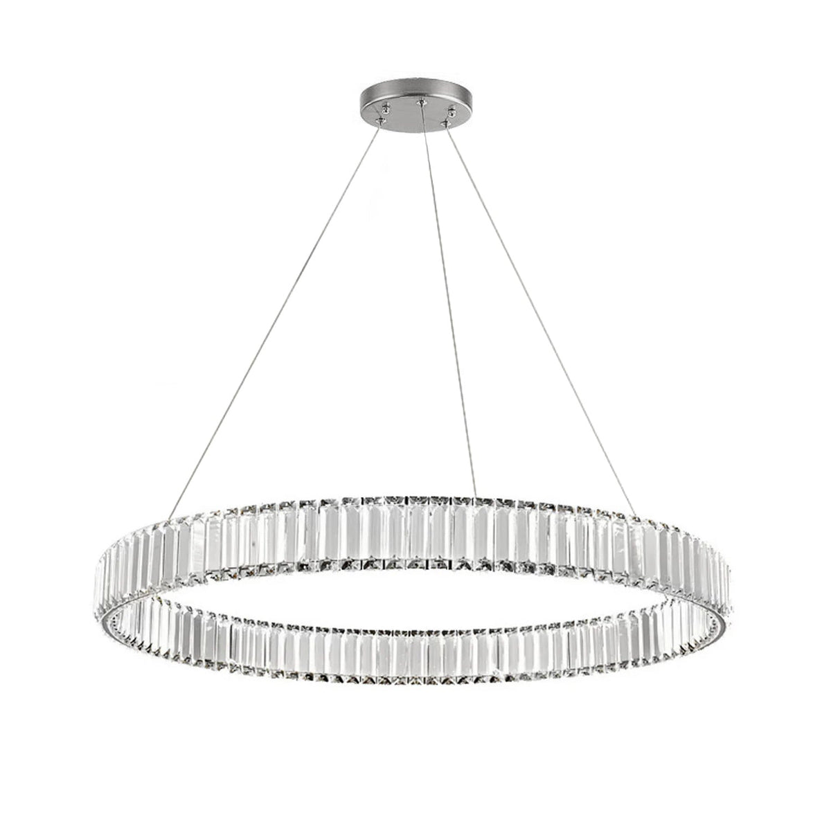 Lustre Rond Cristal Salle à Manger II gros plan