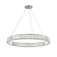 Lustre Rond Cristal Salle à Manger II gros plan