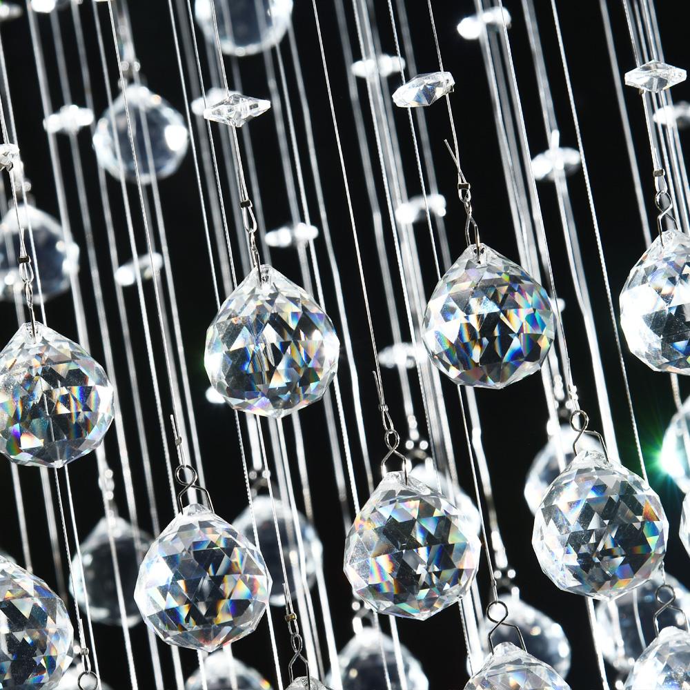 Lustre Rond Cristal Salon suspendu