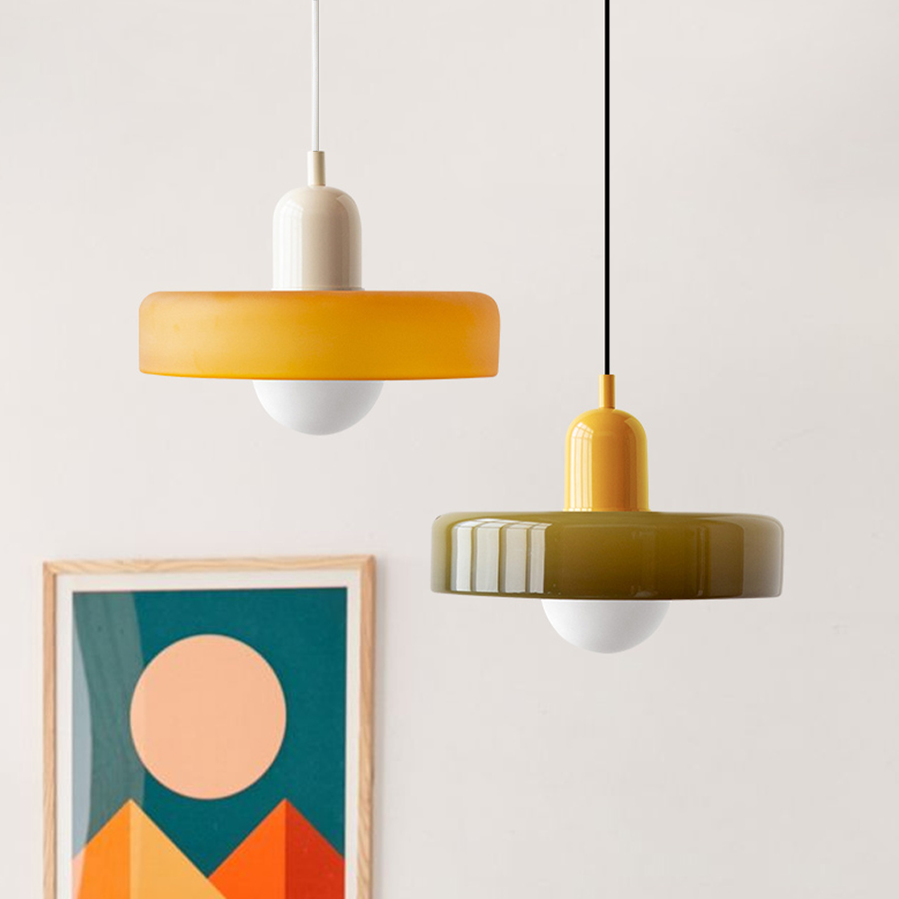 MELLAN – Lampe Suspendue en Verre Coloré au Design Artistique