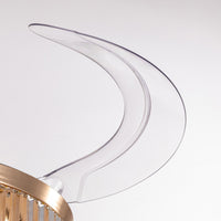 Plafonnier Ventilateur en Cristal pour Salon