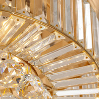 Plafonnier Ventilateur en Cristal pour Salon