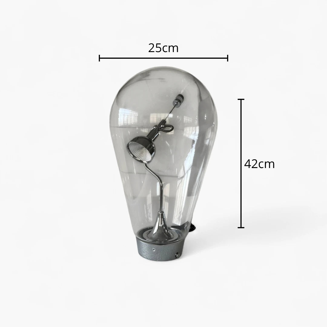 Lampe De Chevet En Verre Vintage maison-lampe-de-chevet