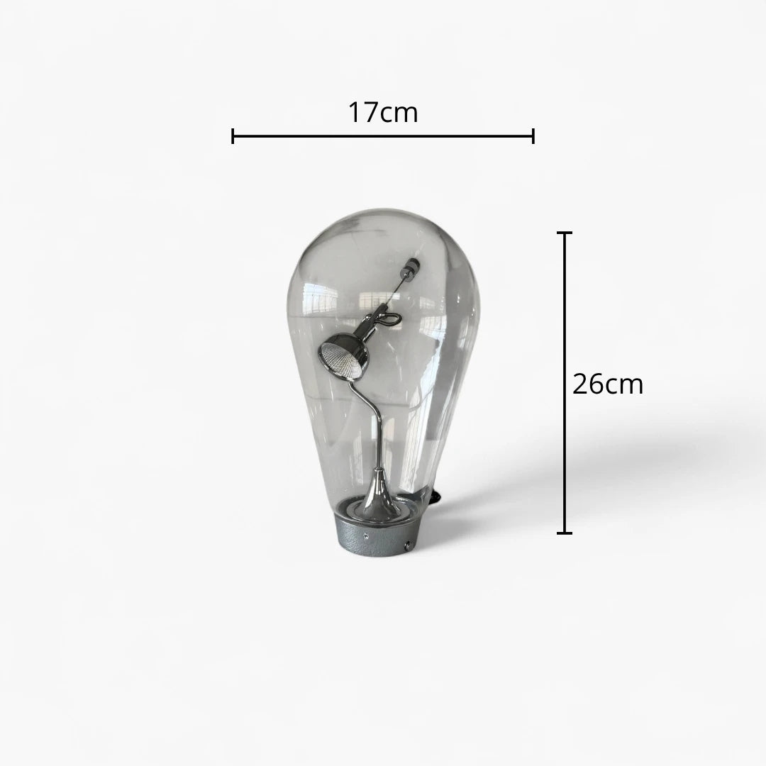 Lampe de Chevet Verre Vintage