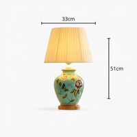 Lampe De Chevet Céramique Fleurs maison-lampe-de-chevet