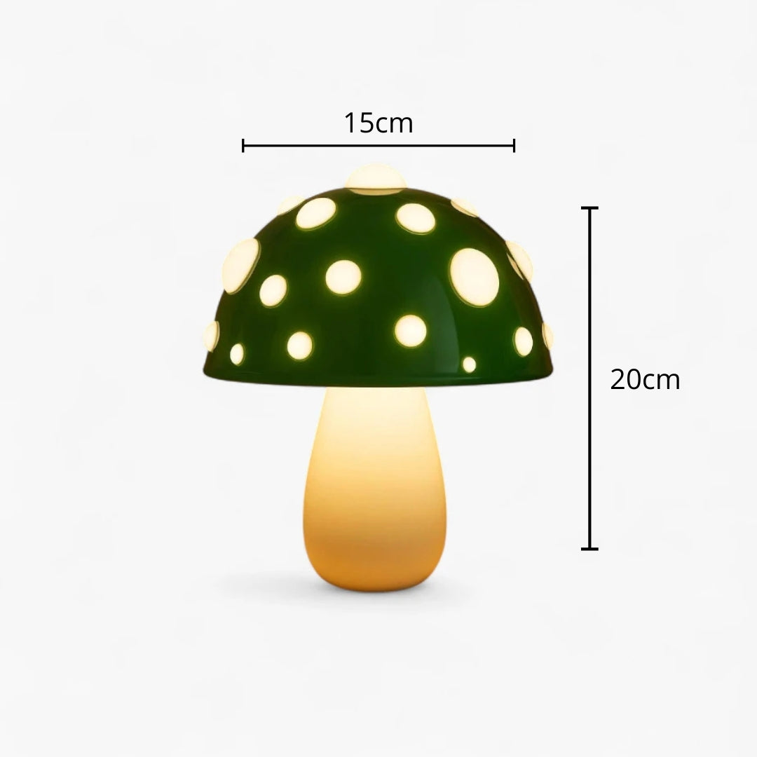 Lampe de Chevet Champignon Vert