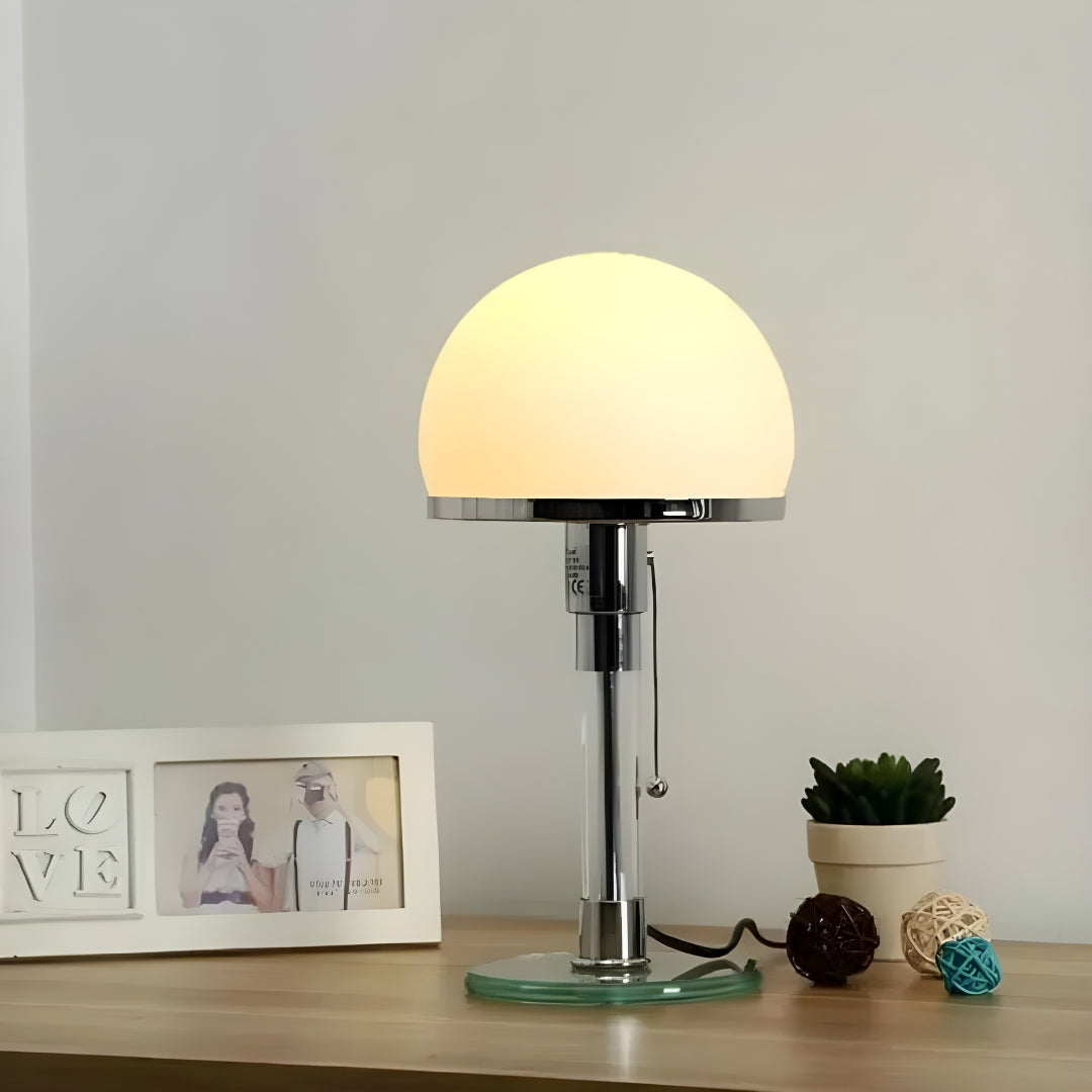 Lampe De Chevet Verre Blanc maison-lampe-de-chevet