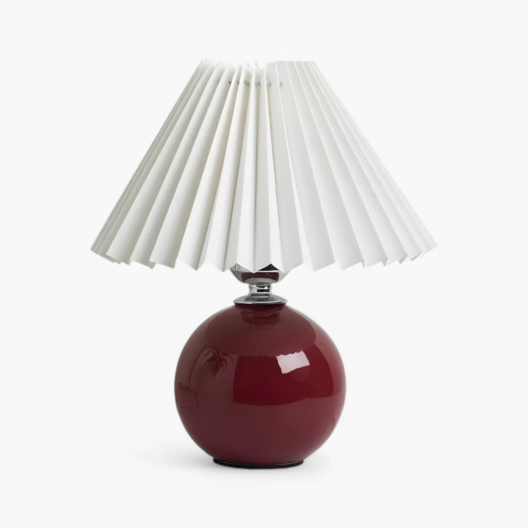 Lampe de Chevet Abat-Jour Plissé