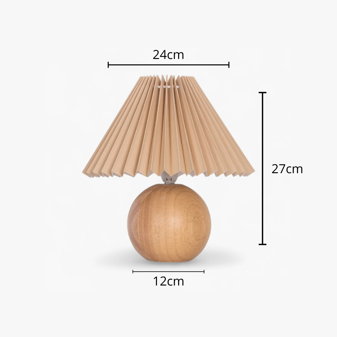 Lampe de Chevet Abat-Jour Plissé