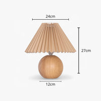 Lampe de Chevet Abat-Jour Plissé