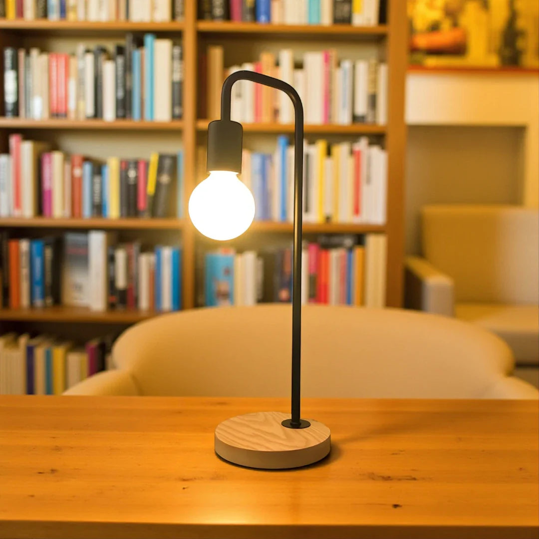 Lampe de Chevet Bois et Métal