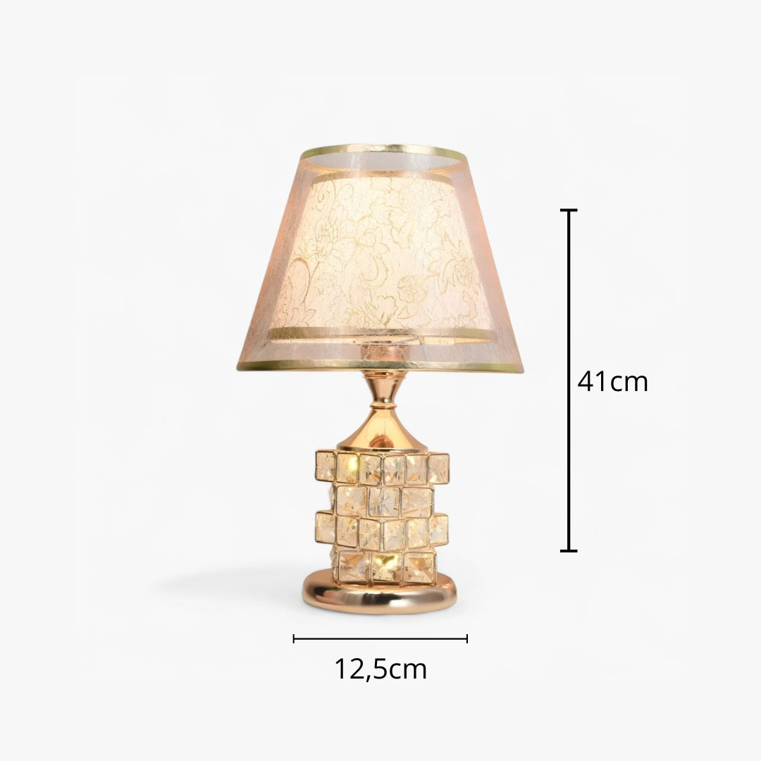 Lampe de Chevet Pied Cristal