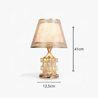 Lampe de Chevet Pied Cristal