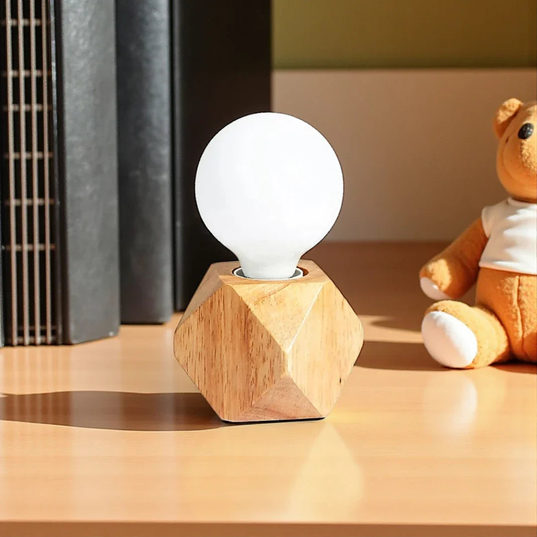 Lampe de Chevet Bois Fait Maison