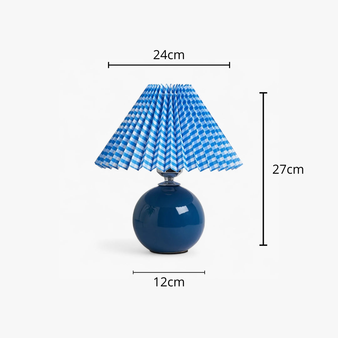 Lampe de Chevet Abat-Jour Plissé