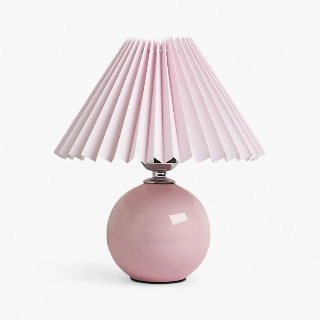 Lampe de Chevet Abat-Jour Plissé