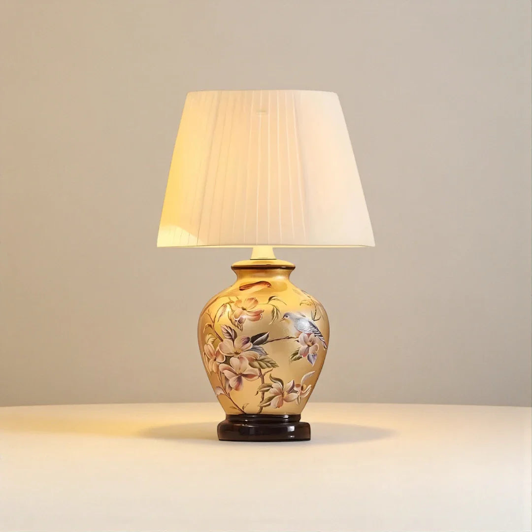 Lampe de Chevet Céramique Dorée