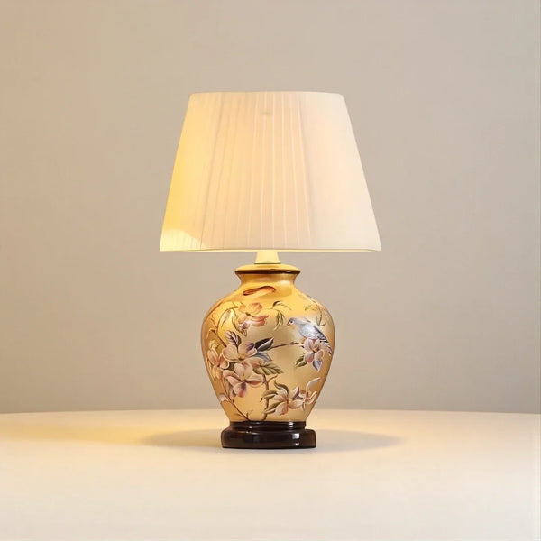 Lampe de Chevet Céramique Dorée