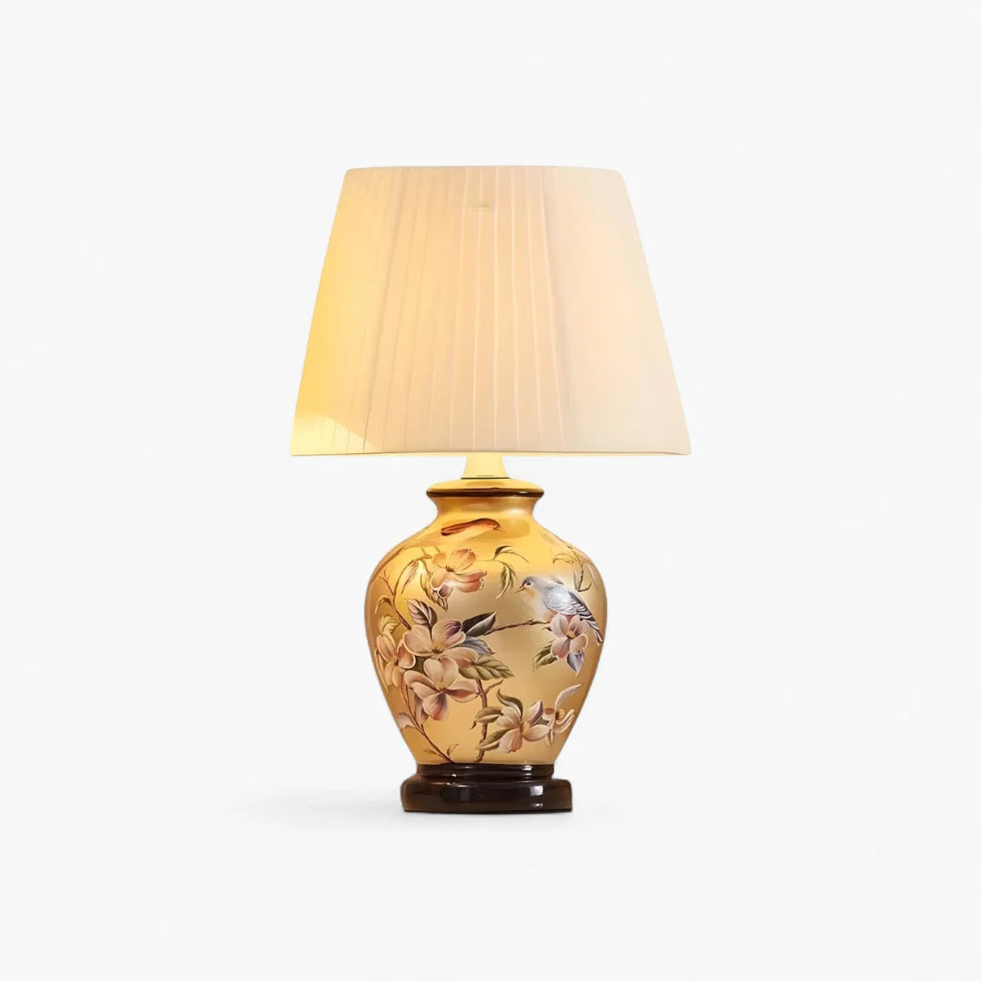 Lampe de Chevet Céramique Dorée