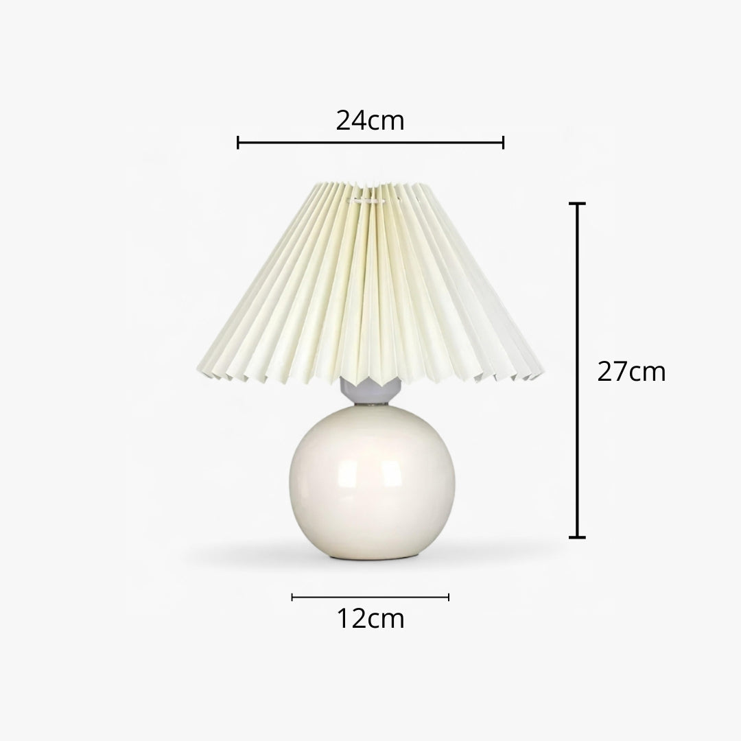 Lampe de Chevet Abat-Jour Plissé