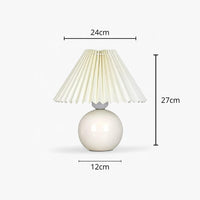 Lampe de Chevet Abat-Jour Plissé